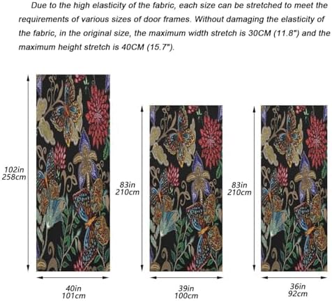 Susiyo Fantasy Flowers Butterflies Halloween Door Cover