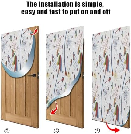 Susiyo Magic Mushrooms Christmas Door Cover Decoration 32x79 in