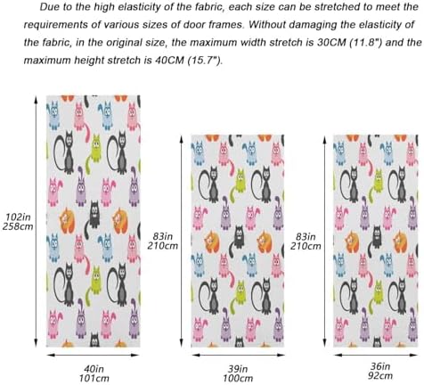 Susiyo Halloween Cats Door Cover 32x79 Inches
