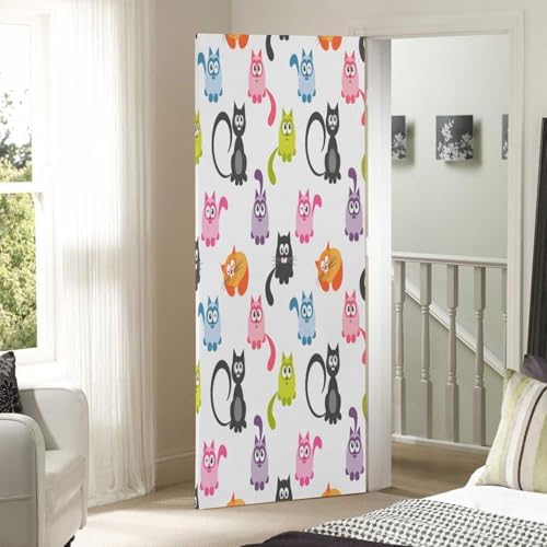 Susiyo Halloween Cats Door Cover 32x79 Inches