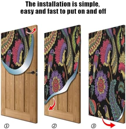 Susiyo Fantasy Flowers Christmas Door Cover Decoration 32x79 in