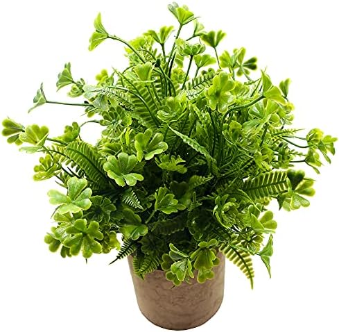 Fake Four Leaf Clover Plants for Home Office Desk Decor