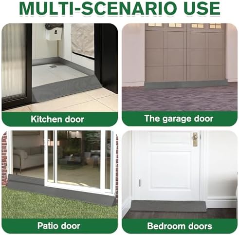 2 Pack Sliding Door Draft Blocker Stopper for Patio Sunroom Double Doors