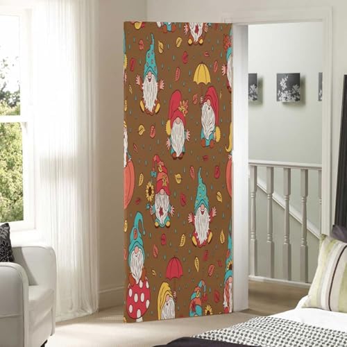 Susiyo Cute Gnomes Fall Halloween Door Cover