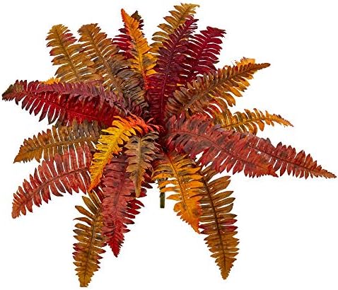 Nearly Natural 20 Inch Autumn Boston Fern Artificial Set of 3
