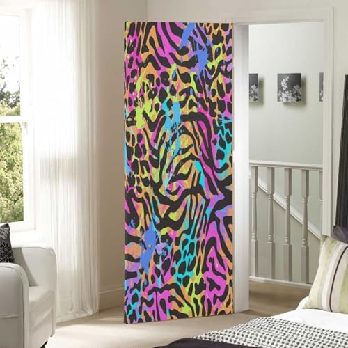 Susiyo Neon Animal Halloween Door Cover 32x79 in