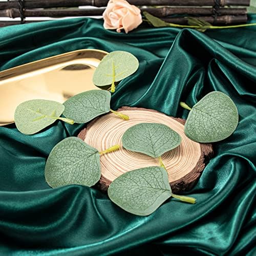 400 Pieces Artificial Eucalyptus Leaves Set for DIY Decorations