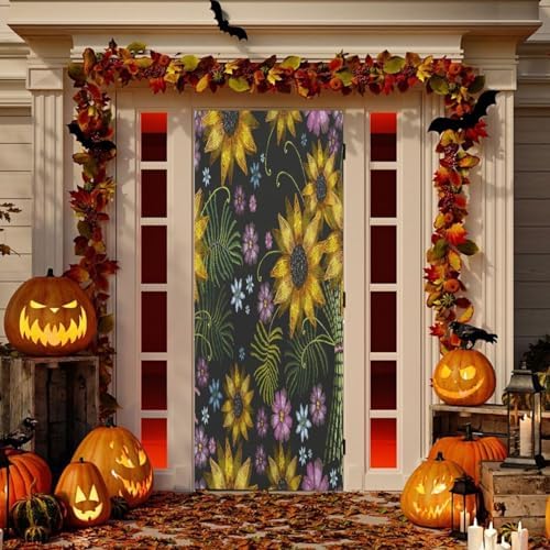 Susiyo Christmas Door Cover Decor 32x79 in