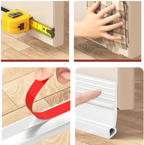 CozyCove Door Draft Stopper 39inch White