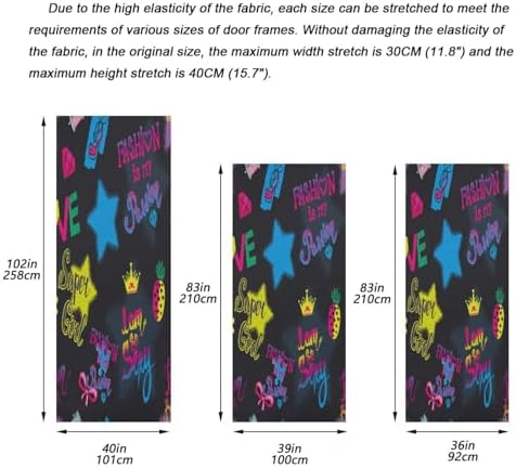 Susiyo Super Girl Halloween Door Cover 32x79 in