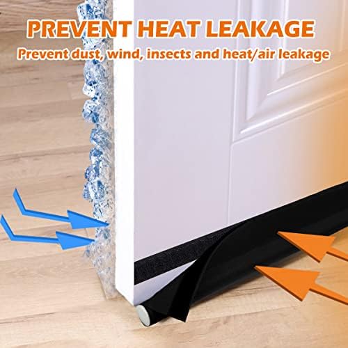 Under Door Draft Stopper 37 Inch Reusable Door Seal