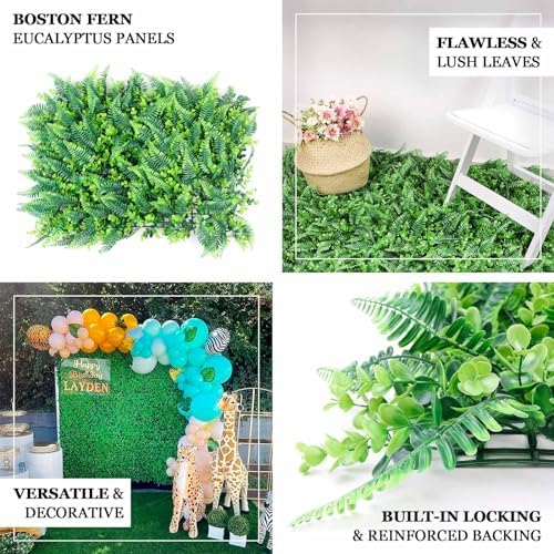 Efavormart 12 Sq Ft Artificial Greenery Panels Set