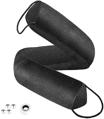 QUOLIX Triangle Door Draft Stopper 32 Inches Gray Black
