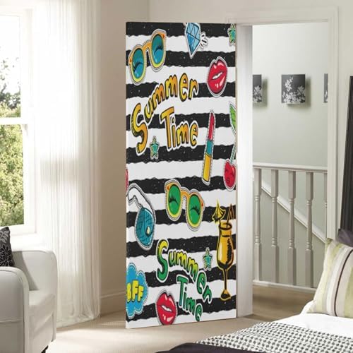 Susiyo Halloween Door Cover for Home Party Decor 32x79 in