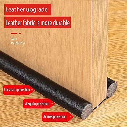 Selfdee Door Draft Stopper 37 Inch Black