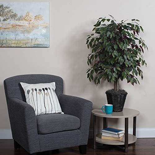 Vickerman 4 Feet Artificial Capensia Bush in Rattan Basket