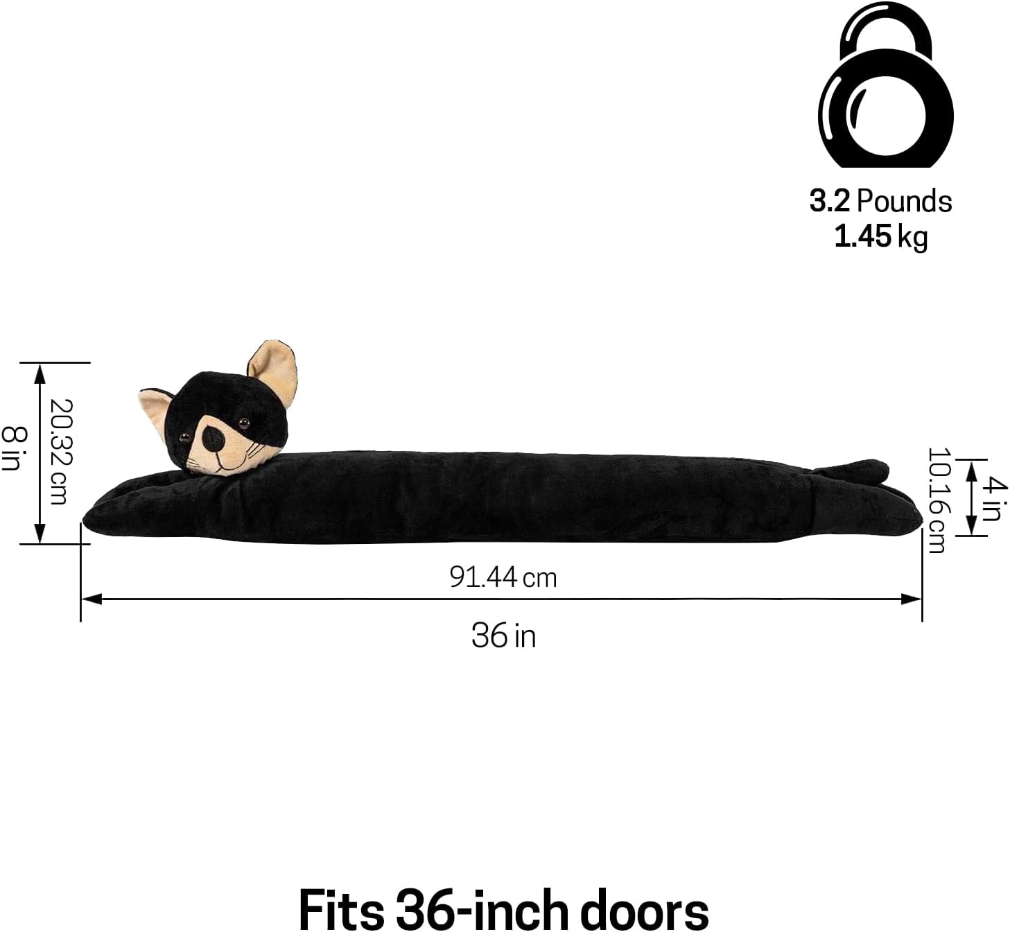 SWISSELITE 36 Inch Draft Stopper with Animal Design