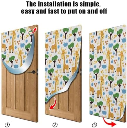 Susiyo Giraffe Forest Halloween Door Cover
