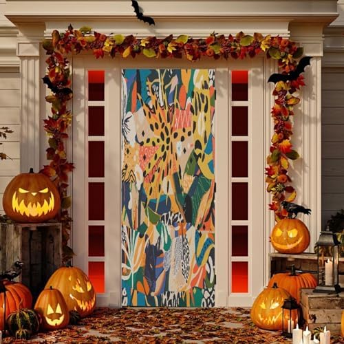 Susiyo Paintings Halloween Door Decoration Door Cover 32x79 in