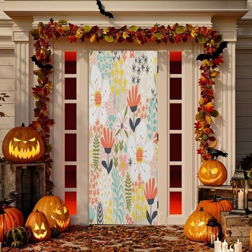 Susiyo Yellow Halloween Door Decoration 32x79 in