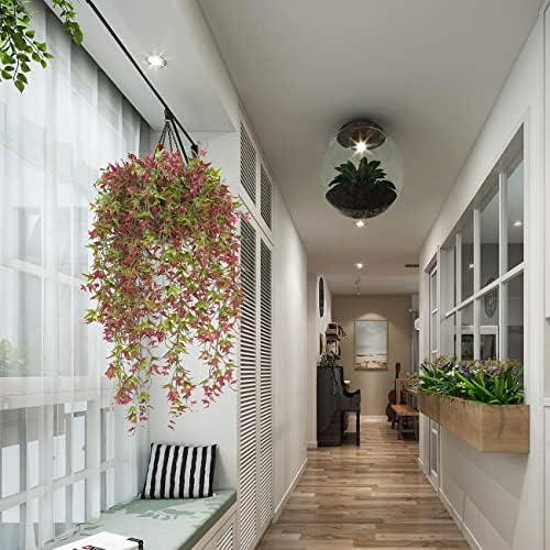 Red Artificial Hanging Vine Garland 2 pcs