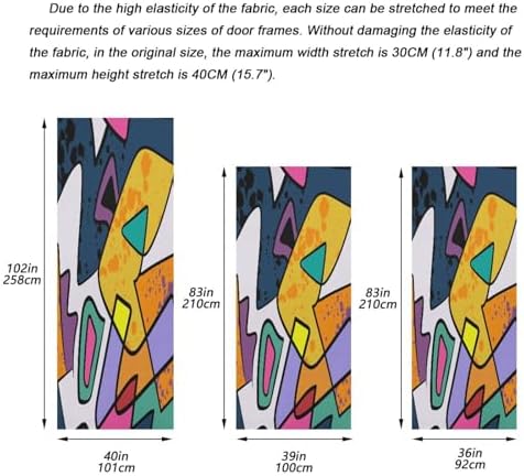 Susiyo Halloween Door Cover 32x79 in Stretch Fabric