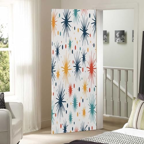 Susiyo Firework Stars Halloween Door Cover 32x79in