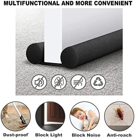 Gigbuff Cam Door Draft Stopper Black 16 Inch
