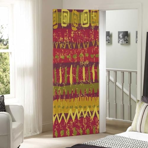 Susiyo Tribal Brown Halloween Door Cover