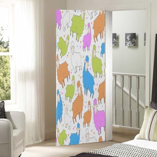 Susiyo Colorful Pretty Sheep Halloween Door Cover