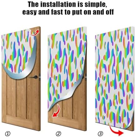 Susiyo Rainbow Halloween Door Cover 32x79in