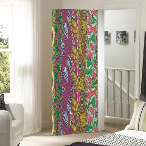 African Style Fabric Patchwork Halloween Door Cover
