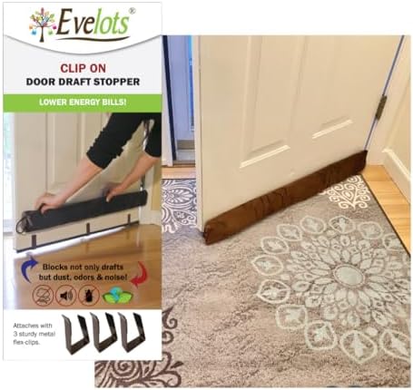 Evelots Cold Hot Air Door Draft Stopper 36 Inch Wide