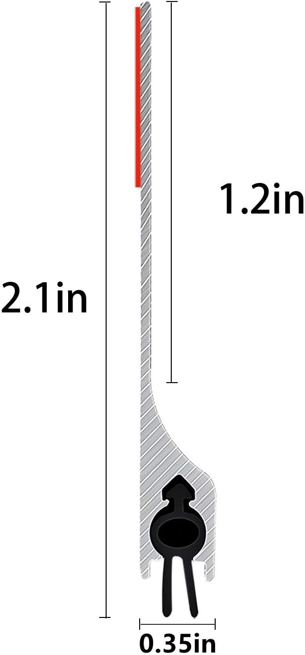42 Inch Door Draft Stopper Black Aluminum Seal Strip