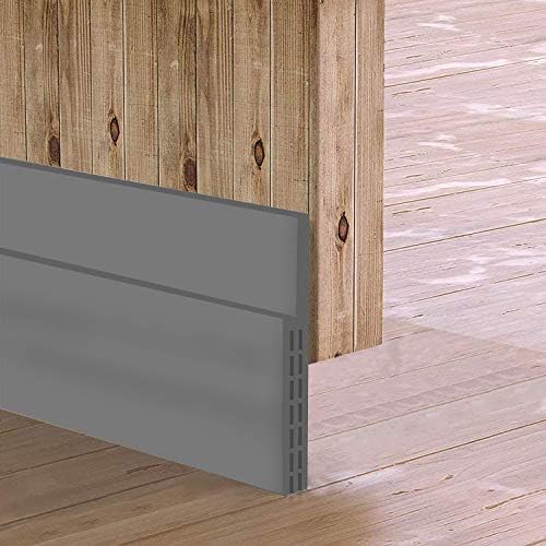 Sysmie Door Draft Stopper for Large Gaps Gray
