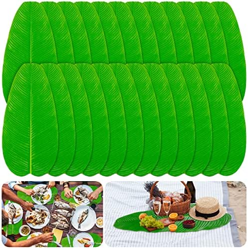 Cindeer 24 Piece Artificial Banana Leaves Decor