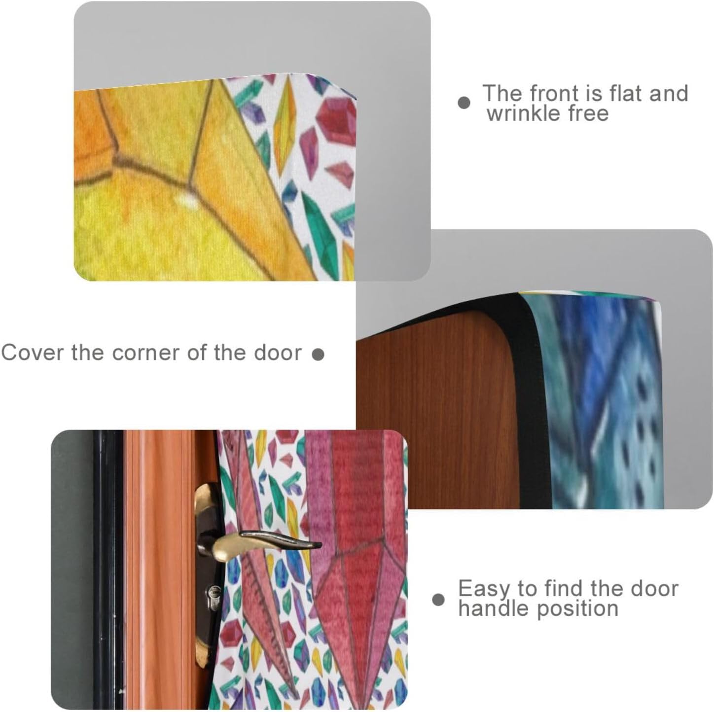 Susiyo Watercolor Halloween Door Cover 32x79 in
