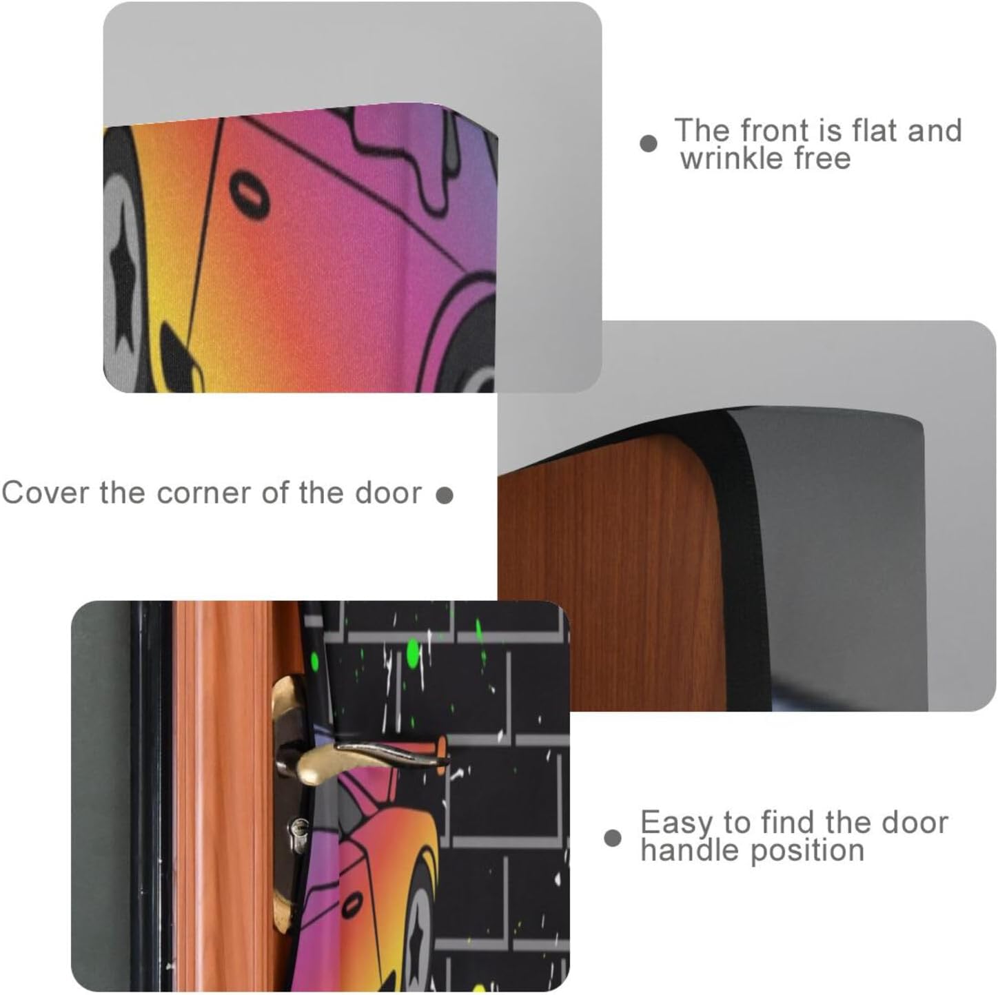 Susiyo Sports Cars Door Cover Halloween Decoration 32x79 in