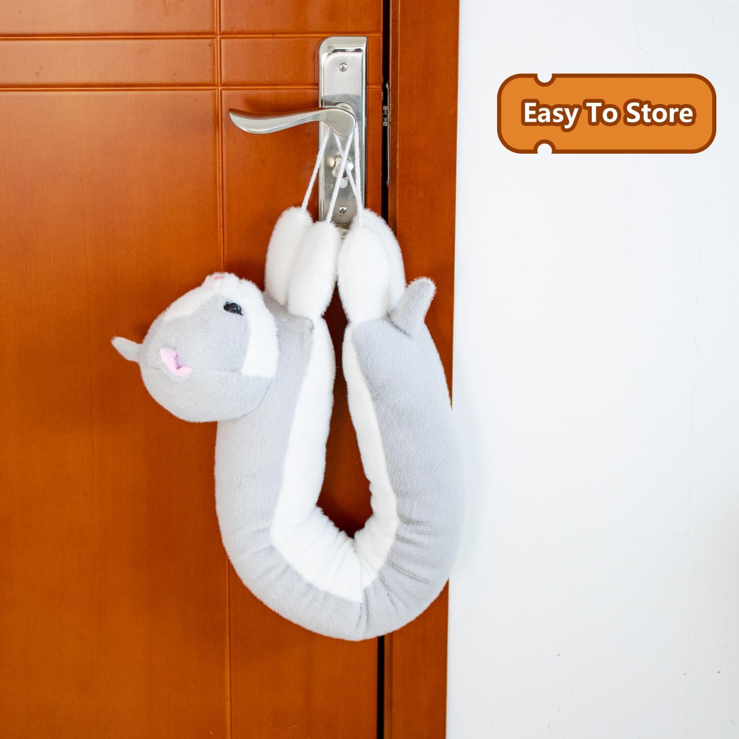 36 Inch Heavy Duty Grey Cat Door Draft Stopper
