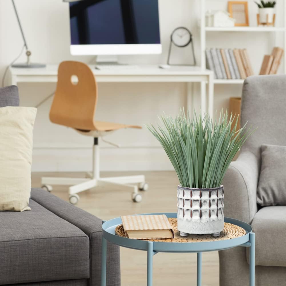 Hollyone Artificial Grass Potted Plant for Home Decor