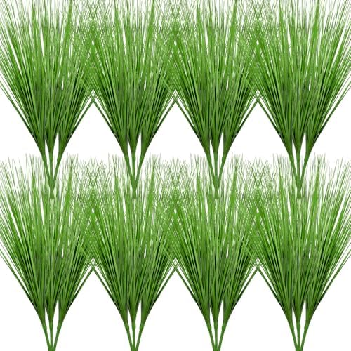 Yunlly 24 Pack 27 Artificial Grass Greenery
