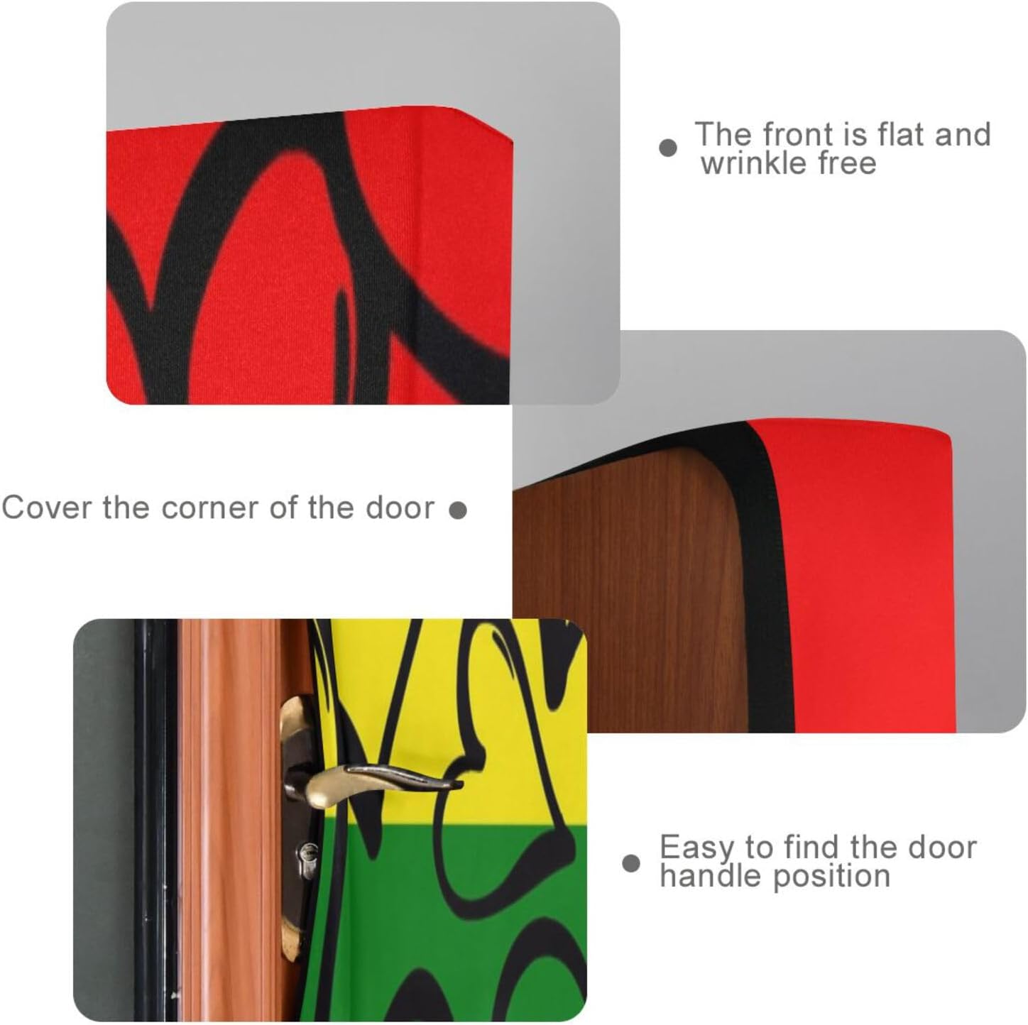 Susiyo Colored Hearts Halloween Door Cover