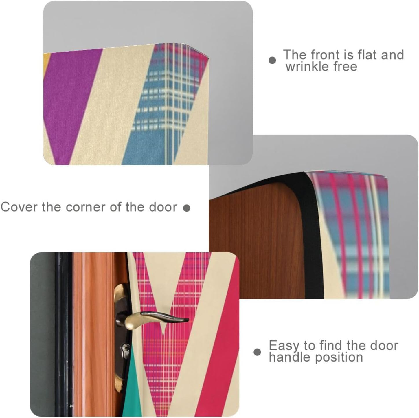 Susiyo Multicolored Chevron Halloween Door Cover