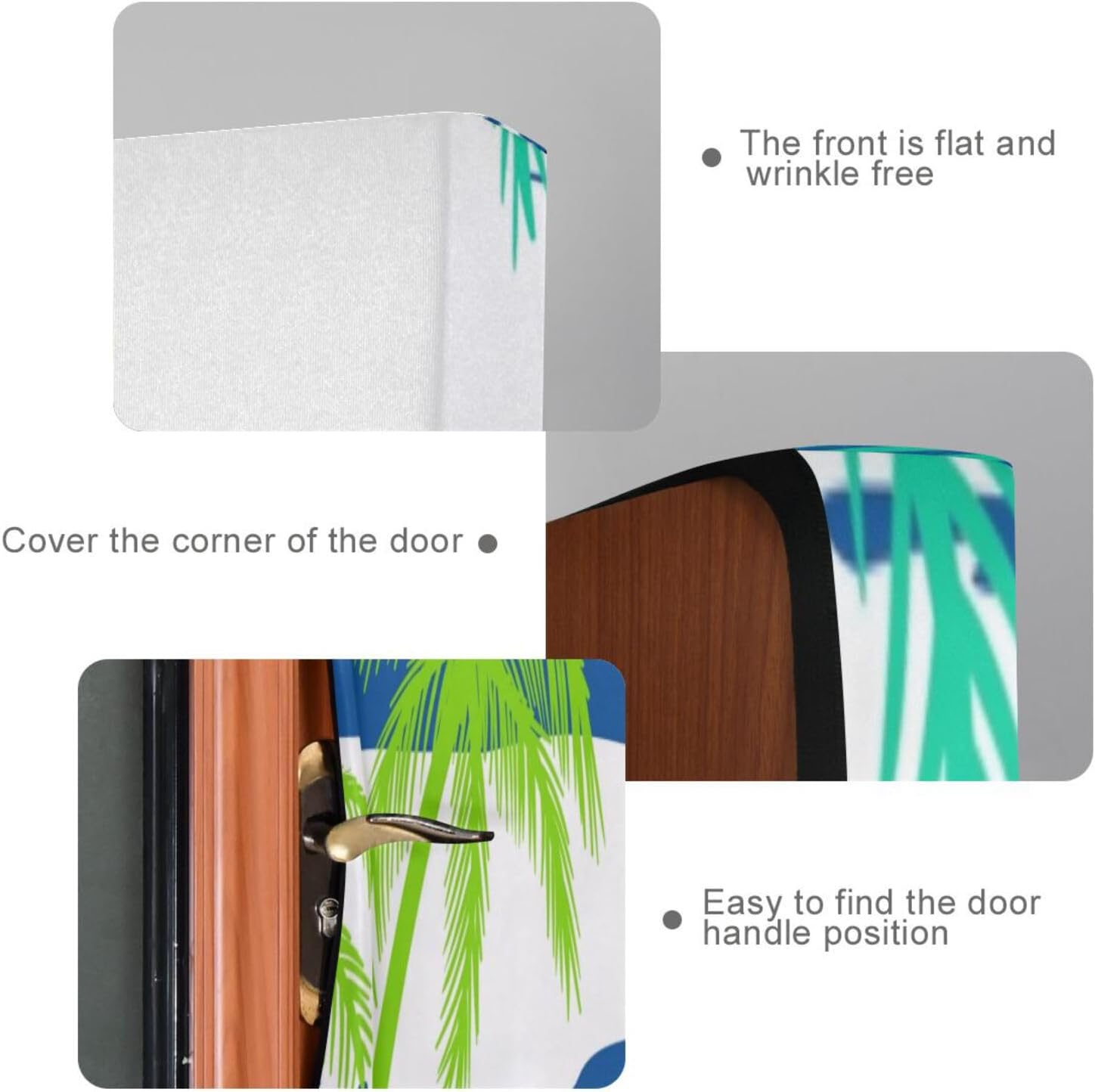 Susiyo Palm Trees Hibiscus Halloween Door Cover