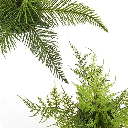 Briful 2PCS Artificial Potted Plants Greenery Decor