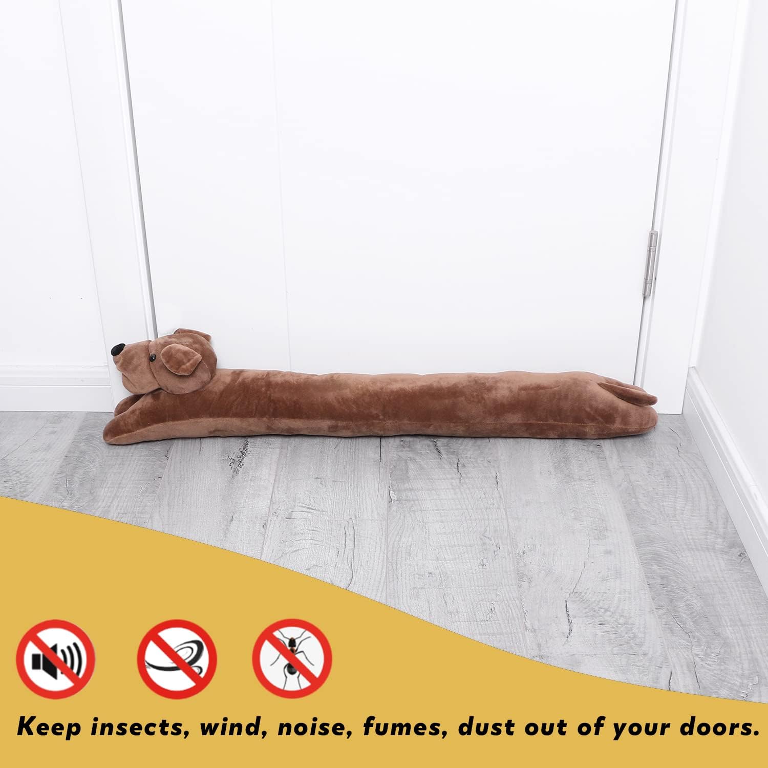 SANFERGE Dog Door Draft Stopper Heavy Duty 34 Inch