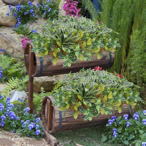 17Pcs Artificial Plants for Outdoor and Indoor Decor