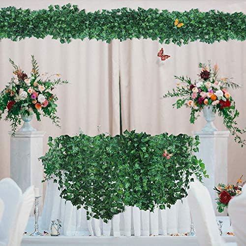 GPARK 24 Pack Artificial Ivy Garland Leaves