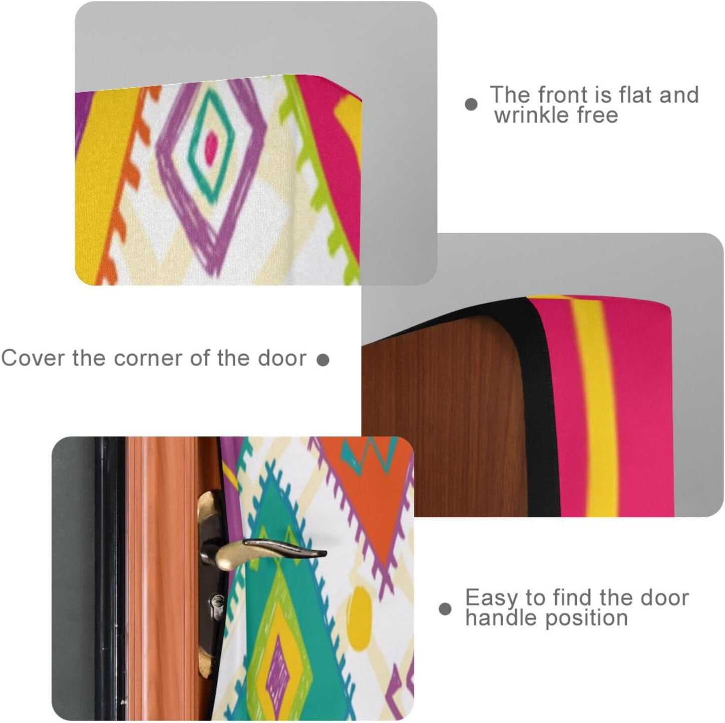 Susiyo Hand Drawn Ethnic Halloween Door Cover 32x79in