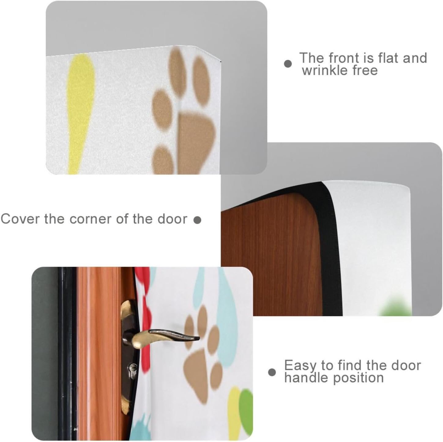 Susiyo Paw Prints Blots Halloween Door Cover 32x79 in